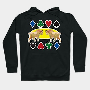 Goats hearts and playing cards Hoodie